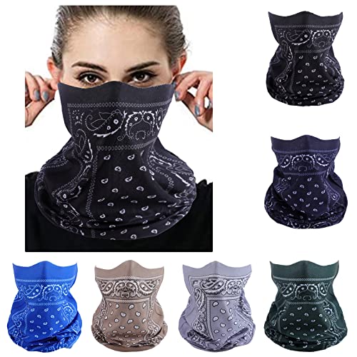 Face Mask Multi Bandana Neck Gaiter Seamless Magic Headband Outdoor Face Scarf for Dust Wind and UV Resistance - color: No9