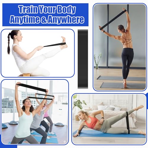 9 Inch Bulk Pilates Balls Resistance Bands Set - color: Black