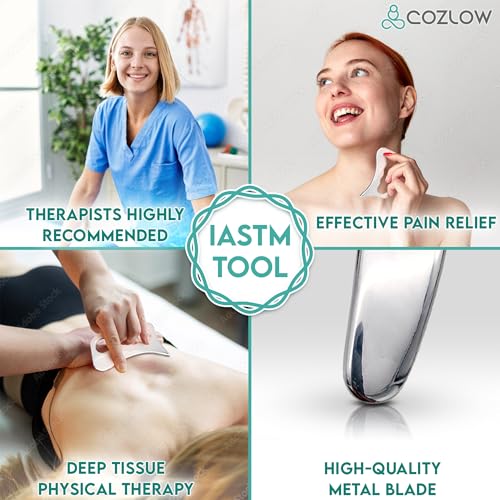 3 Pieces Muscle Scraper Stainless Steel Fascia Release Gua Sha IASTM Tools - style: Style B (3in1)