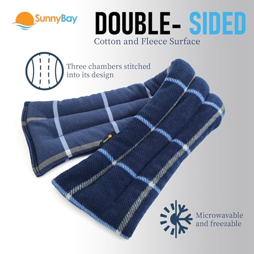 SunnyBay Heating Pad, Neck and Shoulder Wrap, 26x6 inch, Ocean Blue - color: Ocean Blue