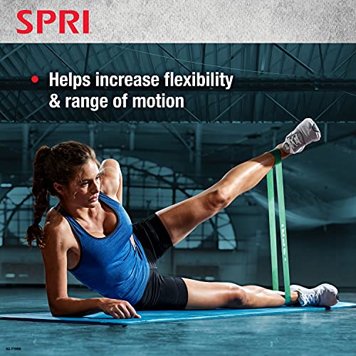 SPRI Mini Loop Bands Kit, Set of 3 - Light, Medium, Heavy Resistance Bands for Lower Body Workouts, Toning Muscles, and Exercise - size: (Pack of 36)