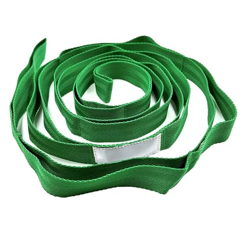 Stretching Strap with 10 Loops Non-Elastic Yoga Strap for Physical Therapy Pilates Dance Gymnastics Stretch Band for Daily Flexibility Routine at Home Gym Travel Includes Exercise Guide
