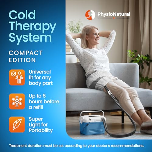 Cold Therapy Machine - Compact Edition: Compression & Cryotherapy for All Body Parts | Portable Ice Therapy System for Post-Surgery Knee Recovery | Up to 6 Hours of Continuous Cold Relief