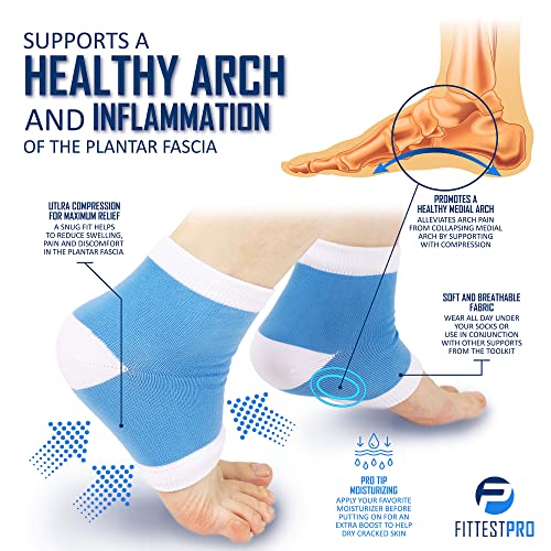 Plantar Fasciitis Foot Pain Relief 14-Piece Kit – Premium Planter Fasciitis Support, Gel Heel Spur & Therapy Wraps, Compression Socks, Foot Sleeves, Arch Supports, Heel Cushion Inserts & Grips - style: S/M