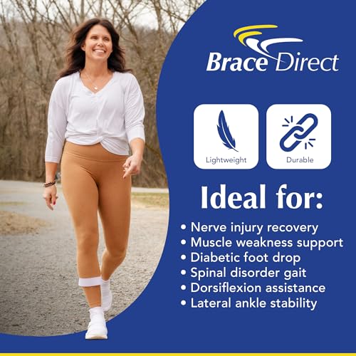 Brace Direct Leaf Spring AFO Foot Drop Brace, Trim to Fit Inside Shoes - size: Left Foot - Left - Womens