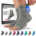SB SOX Compression Socks for Plantar Fasciitis Relief (Gray, Medium) - color: Gray, size: Medium