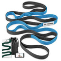 Trideer Stretching Strap with Loops for Physical Therapy,Non-Elastic - color: Blue/Black