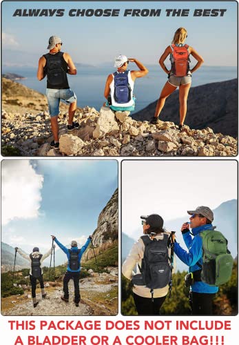 Hiking Daypack 15L Lightweight Waterproof Backpack - color: Orange