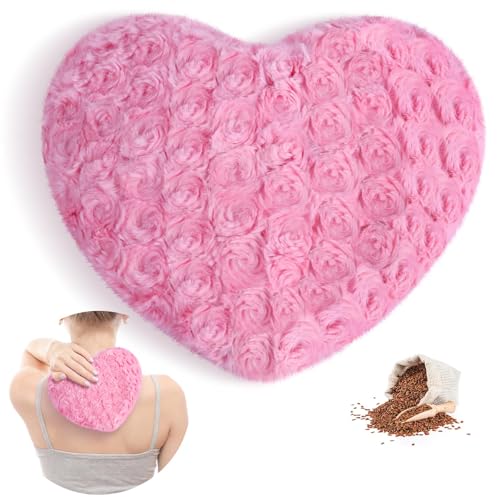 Atsuwell Microwave Heating Pad for Cramps & Muscle Relief, Pink - color: Pink