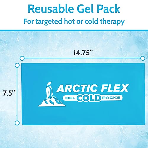Arctic Flex Gel Replacement Packs - Ice Packs Reusable for Back Ice Brace - size: Back