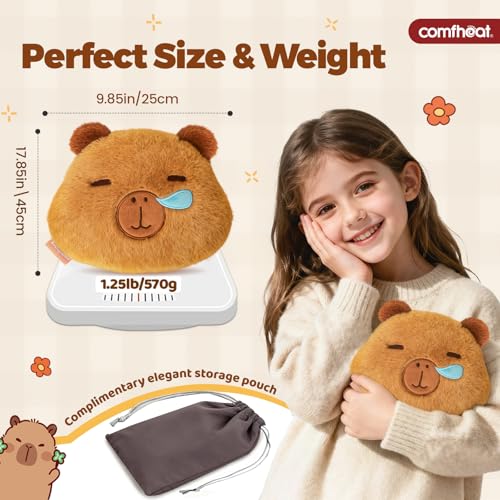 Capybara Microwave Heating Pad for Pain Relief, Moist Heat Pack - style: Capybara