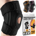 DR. BRACE ELITE Knee Brace with Side Stabilizers & Patella Gel Pads - color: Pluto, size: X-Large