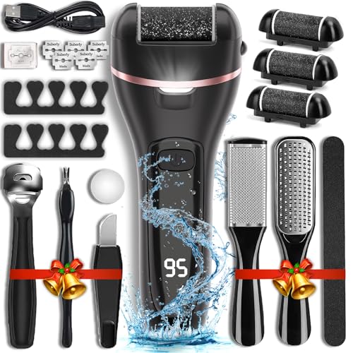 Wea&Hea Electric Callus Remover for Feet, 3 Roller Heads, 17-in-1 Kit - style: Kit 17 in 1