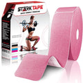 Original Kinesiology Athletic Tape. Professional Sports Tape for Ankle Wrist Knee Shoulder Muscles Joints. Latex Free, Waterproof, Stretchy, and Gentle on Skin. Up to 115 ft/Roll - color: Pink - Precut