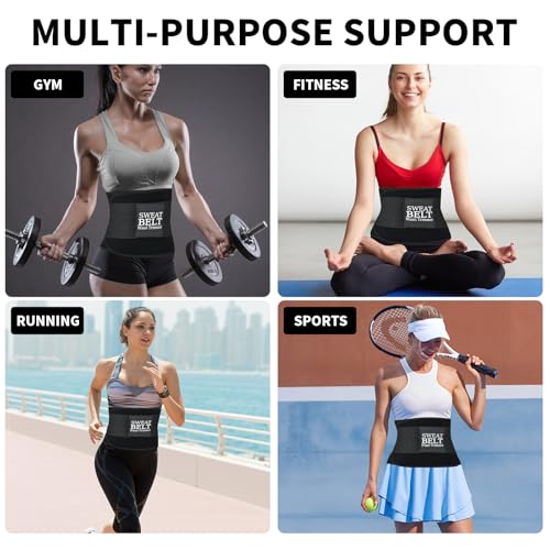 LKV Waist Trainer for Women, Sweat Band for Stomach Weight Loss - size: Medium
