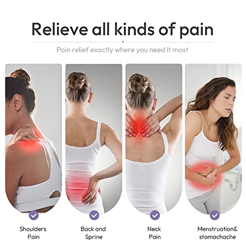 MORLIDEN Microwavable Neck Wrap Warmer&Shoulder Weighted Hot Cold Compress - color: Purple, size: 1 Count (Pack of 1)