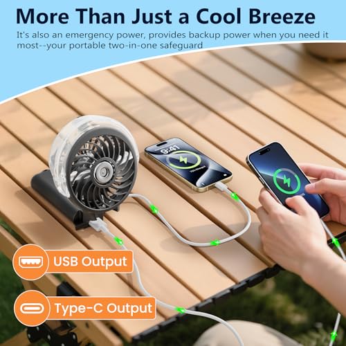 HandFan 5200mAh Upgraded Personal Misting Fan, Rechargeable Handheld Mister Fan, Spray Water Mist Fans, Portable Cooling AC, Electric Mini Hand Fans for Beach Travel Outdoors(Black) - color: Black