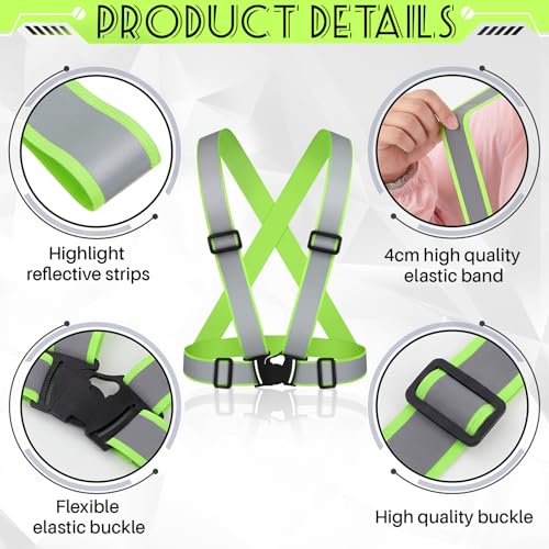 Hercicy Reflective Running Vest, Safety Vest Strap