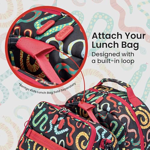 Bentgo Kids Print Durable & Water-Resistant Backpack - color: Sssnakes, size: Kids Medium