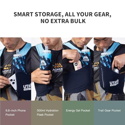 AONIJIE Running Vest Hydration Backpack for Men Women - size: Large