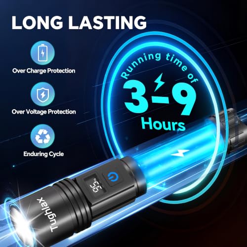 Rechargeable Flashlights Super Bright LED Flash Light 2 Pack - size: 2 Pack