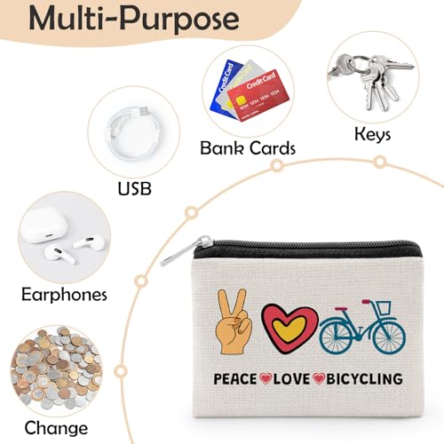 Cycling Gifts for Men and Women Cyclist Gifts for Men Mountain Bikers Bicycle Enthusiast Coin Purse Best Gift for Bicyclist Bicycle Rider Presents for Man Christmas Birthday Coin Wallet