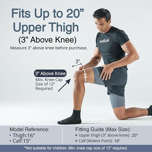 Knee Brace for Men & Women with Patented 4-Way Adjustable Support