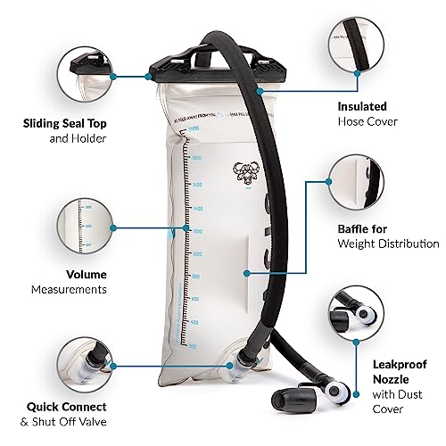 Water Buffalo Oasis 2L and 3L Hydration Bladder - size: 3 Liter with Cleaning Kit