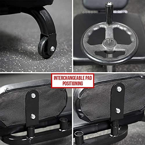 Valor Fitness Leg Stretcher Machine, Split Machine for Flexibility Training, 180 Degree Adductor Stretching Machine with Wheel Crank, Hip Opener for Hamstrings, Groin, Dance, MMA & Gymnastics