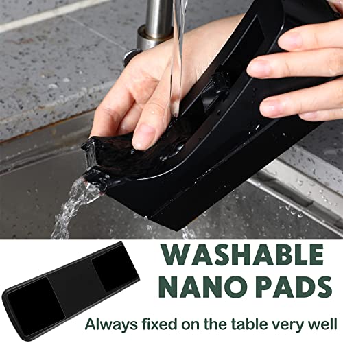Yahenda 6 Pack Tape Dispenser, 20 Refills Weighted Non Skid,Black