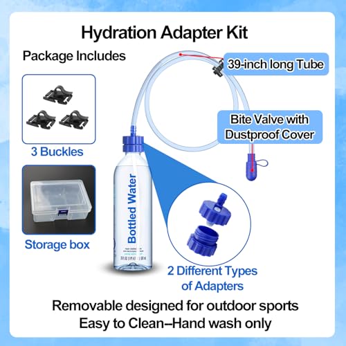 Hydration Adapter Kit for Smartwater and Premium Water/Soda Bottle
