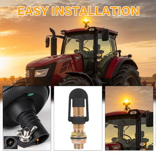 1Pcs Led Beacon Light Amber Strobe Lights with U Shape Metal Bracket - color: Beacon Light +U Shape Bracket