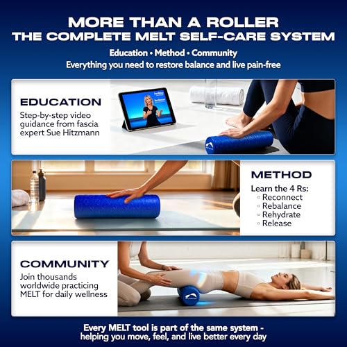 Melt 18-Inch Travel Soft Foam Roller, Myofascial Release