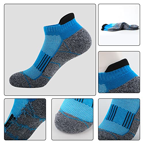 JOYNÉE Mens Ankle Athletic Low Cut Socks Running Sports Cushioned Sock for Men 6 Pack - color: Colorful2-6pairs