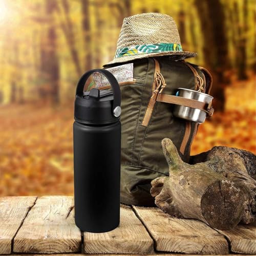 Straw Lid for Hydro Flask Wide Mouth Water Bottle 32 40 OZ.Lids with Straws Replacement Cap Fits 12,16,20 oz Hydro Coffee Flasks, Flip Top Flex Handle, BPA-Free Sports Accessories Cover (Laguna Blue) - color: Laguna Blue