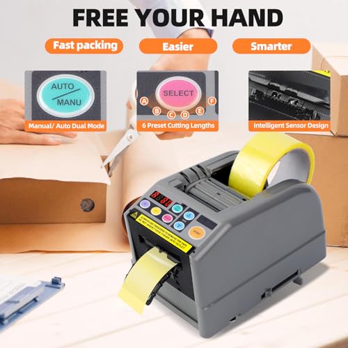 Ribbon Cutting Machine, 39.9 Inches Advanced Automatic Tape Dispenser, Ideal for Shipping, Gift Wrapping, Schools, Restaurants, Businesses, Homes