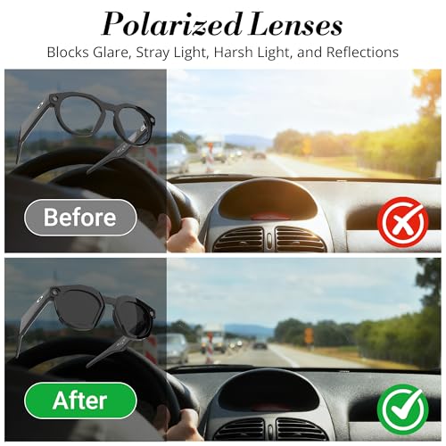 HIBLOKS Polarized Clip-on Compatible with Oakley Meta HSTN Smart Glasses - size: Silver