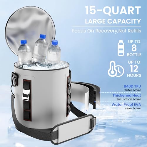 Medical-grade Cold Therapy Machine with Timer, Ice Machine for Shoulder After Surgery, Cold Compress Ice Pack Wrap, Ice Water Circulator,Knee, Ankle and Hip, Replacement Recovery Aids(Shoulder)