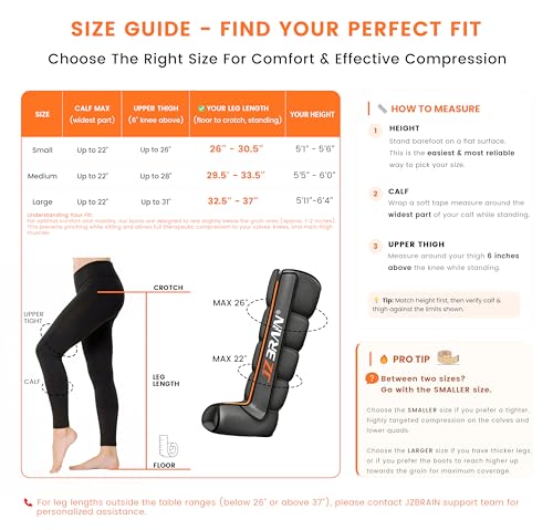 Air Compression Boots Leg Massager: Sequential Full-Leg Recovery with Heat, 6 Modes & 11 Intensities for Post‑Workout Relieve & Daily Relaxation for Athletes, Fitness Users (Small) - size: Small