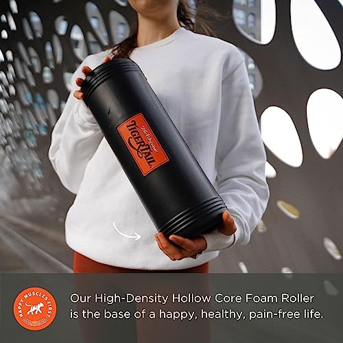 Tiger Tail Bundle: 11in Portable Massage Stick Portable Roller + The Big One Foam Roller + The Stretchy Tiger 80" Stretch/Yoga Strap