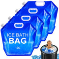 4 Pack Ice Bath Bags Reusable, Large Capacity Cold Plunge Ice Bath Accessories, Portable Bathtub Freezer Water Bags for Ice Baths at Home - color: 10L/2.6 Gallon -4Pcs