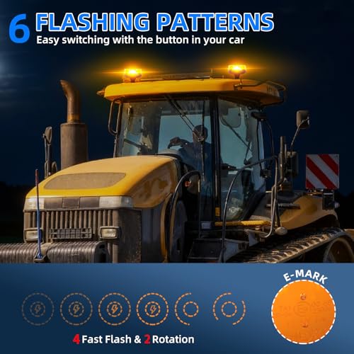 1Pcs Led Beacon Light Amber Strobe Lights - color: Beacon Light - A