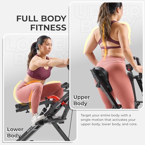 Sunny Health & Fitness Row-N-Ride Trainer for Full-Body Home Exercise