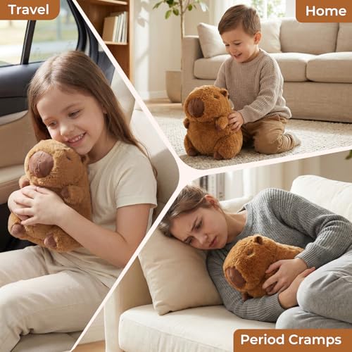 Microwavable Capybara Stuffed Animals, Heatable & Coolable Plush Toys - style: Capybara