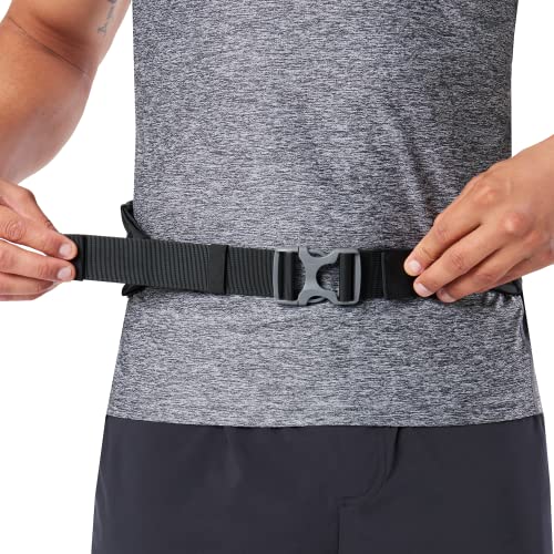 Nathan Running Belt Adjustable Fit Zipster, Zippered, Weather-Resistant Pocket & Two Quick-Stash Pockets for Running Gear, Running Fanny Pack, Walking, Hiking, Gym - color: Black
