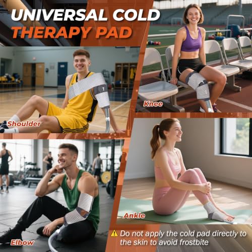 YOUKADA Cold Therapy Machine for Knee After Surgery with Quiet Pump - color: White&gray