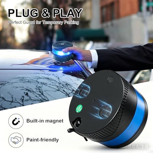 NeaLia Magnetic Wireless Beacon Light, USB-C Strobe Light, Blue - color: Blue