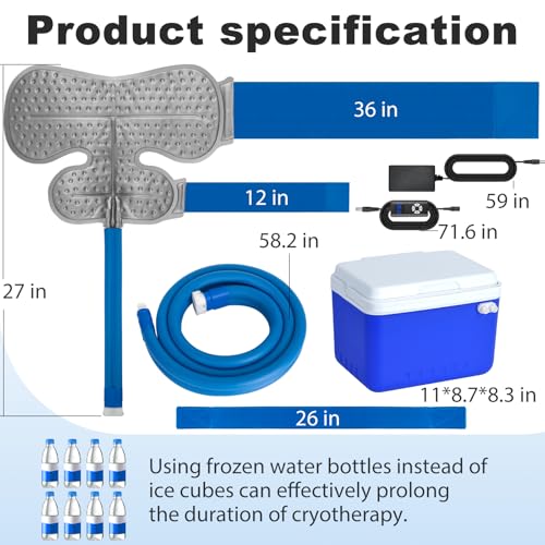 Ice Machine for Shoulder After Surgery, Cryotherapy Shoulder Replacement - size: 6-quart, style: Shoulder pad