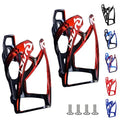 Suruid Bike Water Bottle Cage, Universal Drink Holder - Durable Ultralight Plastic Bottle Holder for Cycling, MTB, Road & Mountain Bikes, 2 Pack - Black Red - color: Black Red