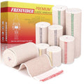 FRESINIDER Premium Elastic Bandage Wrap 8 Pack, 2-6 Inch, Hook and Loop - color: 8 Pack Value Pack